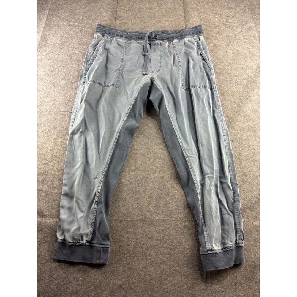 Sundance Blue Tencel Knit Mix Jogger Pants Womens PL Petite Drawstring Boho